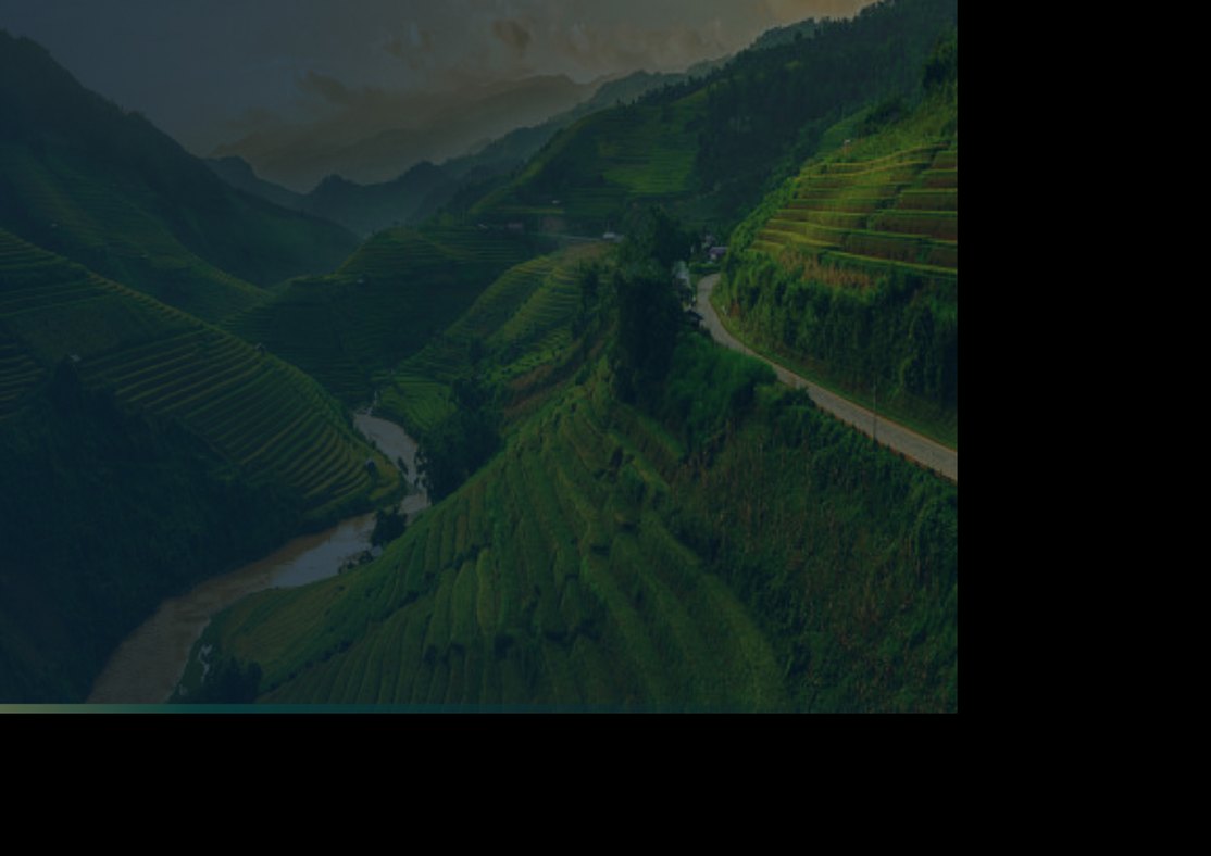 山谷与道路背景